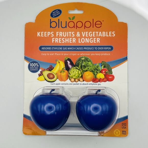 Bluapple Produce Freshness Saver Balls set of 2 keeps produce fresher for longer - Picture 10 of 10